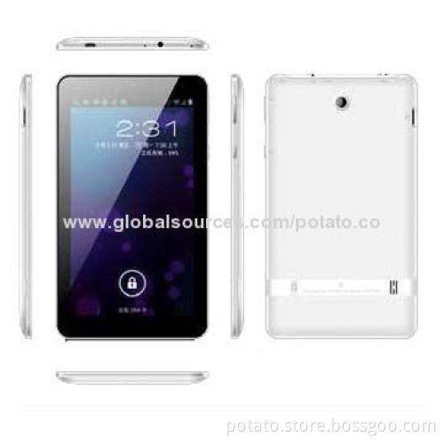 7-inch Android Tablet PCs, Boxchip A23 Dual-core, 512MB/4GB Flash, Bluetooth, Large Capacity Battery